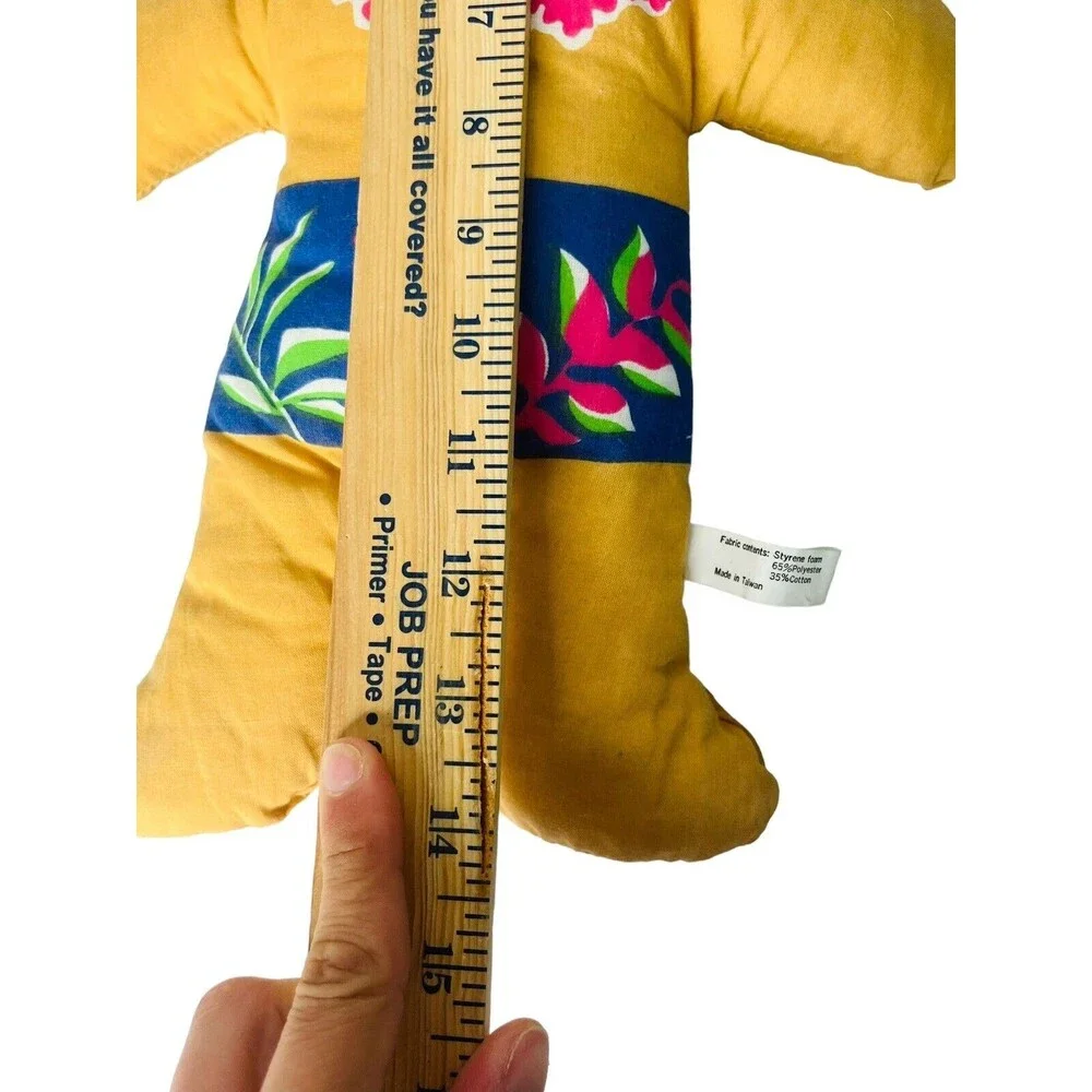 Vintage Hawaiian Huggables Cloth Hula Girl Doll and Boy 16” - Picture 5 of 6